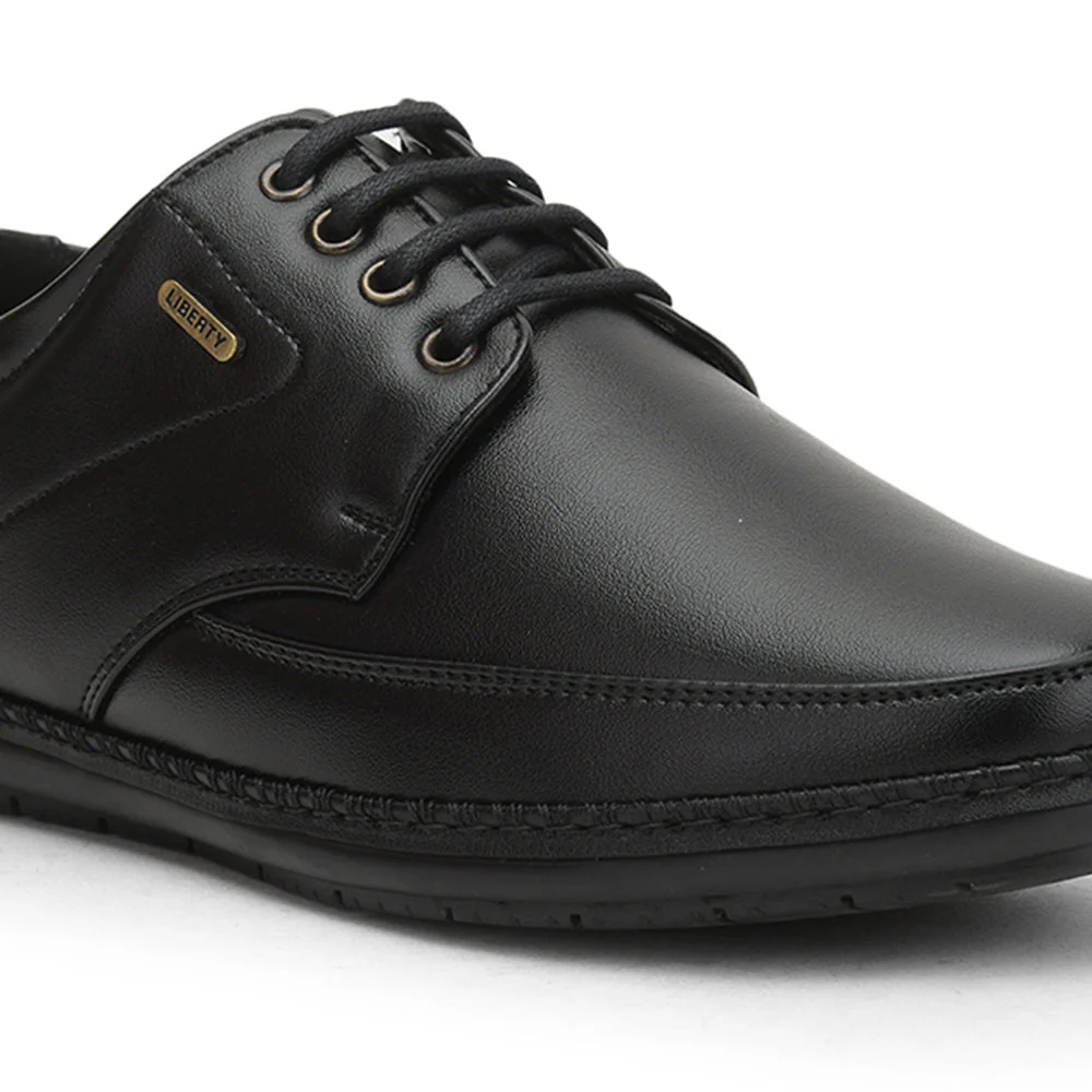 Fortune (Black) Formal Lace Up Shoes For Men ER-61 By Liberty - Image 6