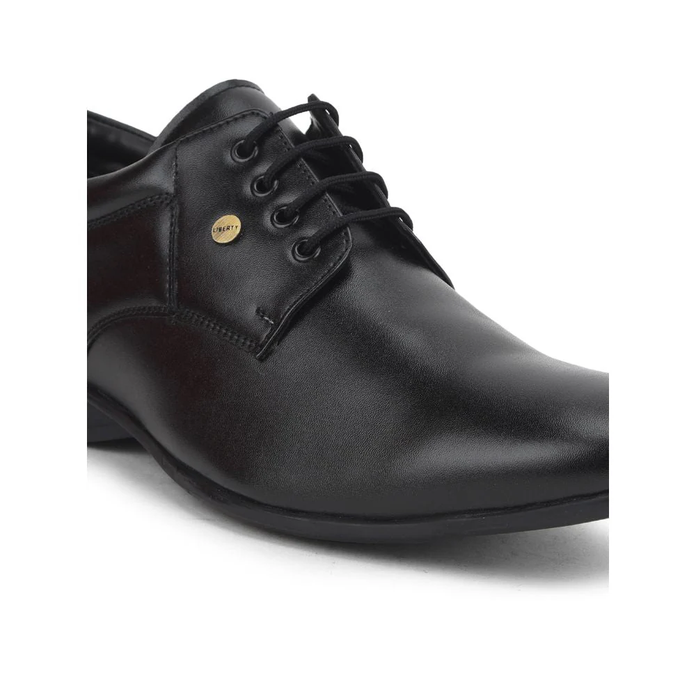 Fortune (Black) Formal Lace Up Shoes For Men Robert-2 By Liberty - Image 4