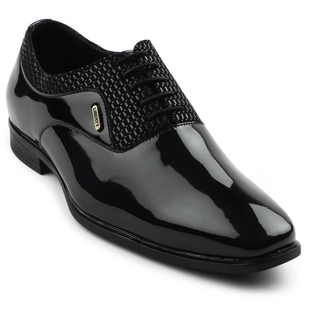 Fortune Black Formal Lacing Oxford Shoes For Mens A998-07 By Liberty