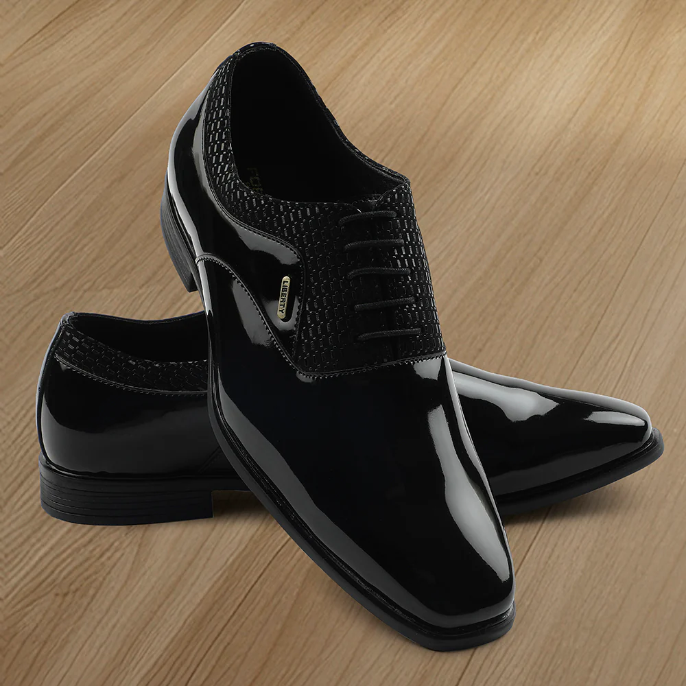 Fortune Black Formal Lacing Oxford Shoes For Mens A998-07 By Liberty - Image 4