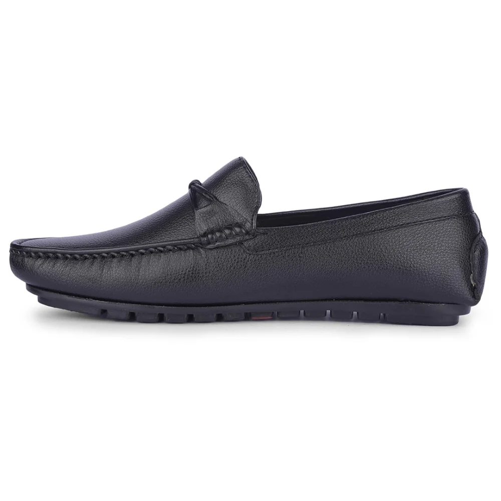 Fortune Black Formal Loafers For Men AVL-5 By Liberty - Image 3