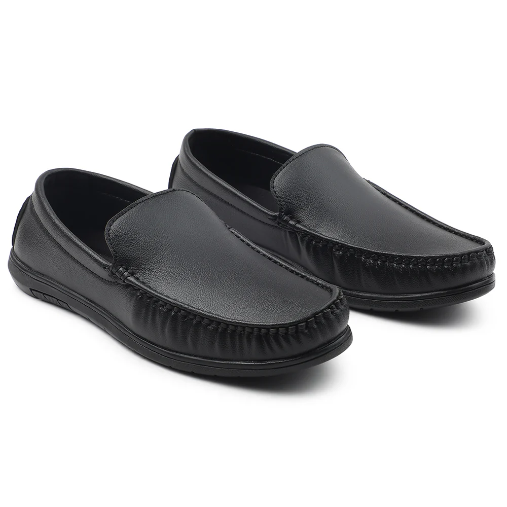 Fortune Black Formal Loafers For Men CLASSIK-1E By Liberty - Image 2