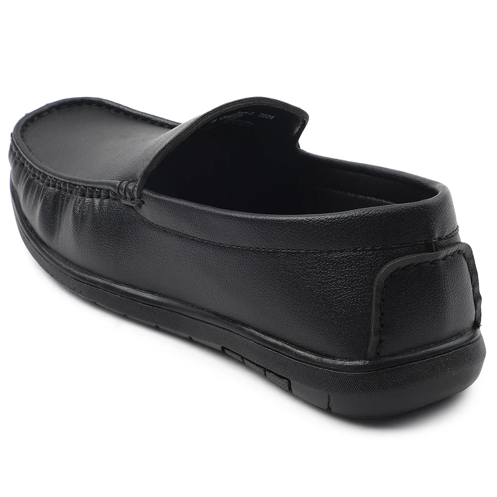 Fortune Black Formal Loafers For Men CLASSIK-1E By Liberty - Image 3
