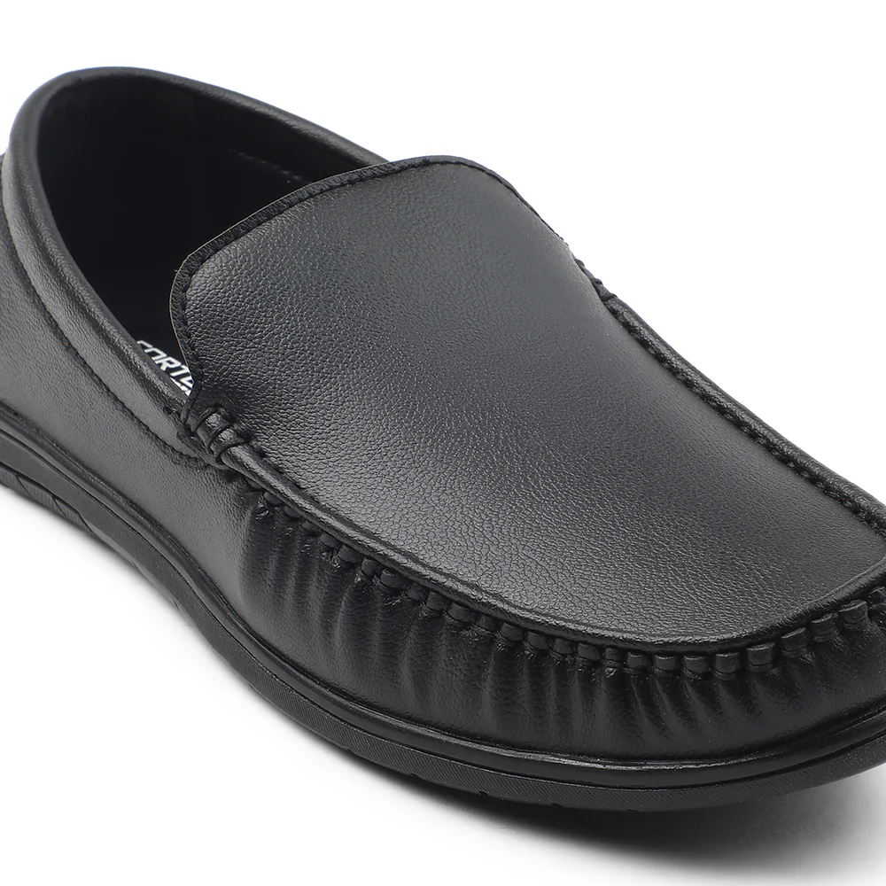 Fortune Black Formal Loafers For Men CLASSIK-1E By Liberty - Image 5