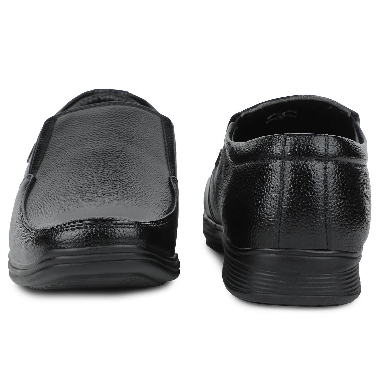 Fortune Black Formal Non Lacing Moccasin Shoes For Men R573-06 By Liberty - Image 5