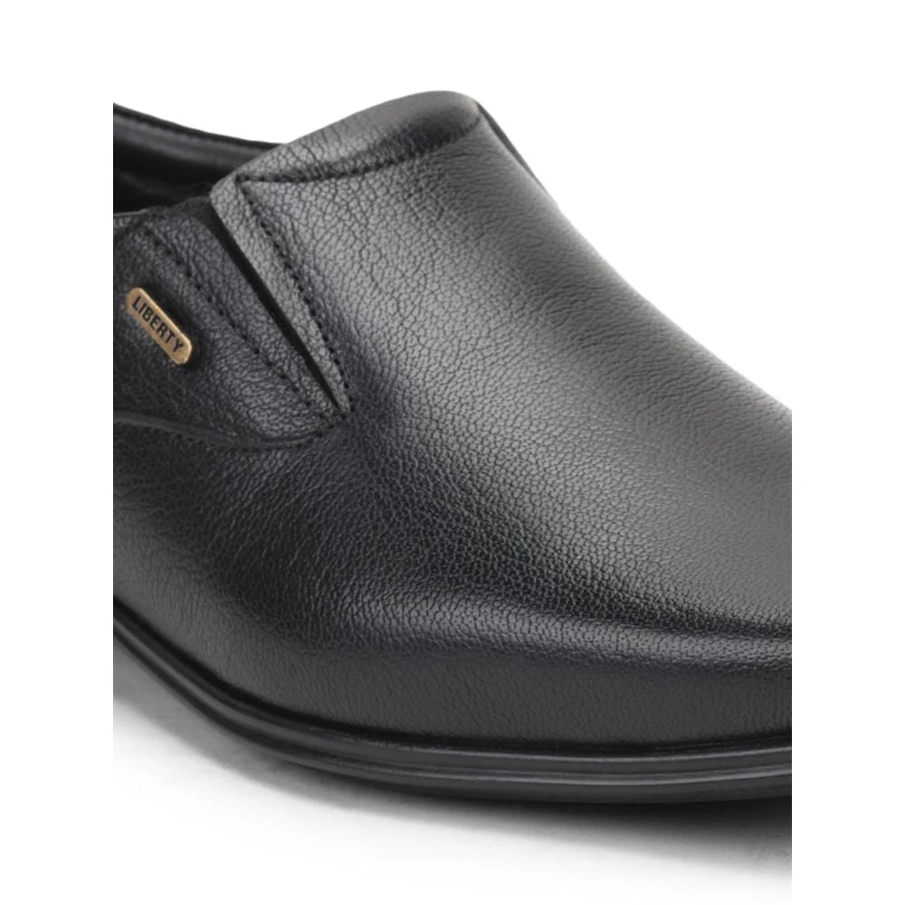 Fortune (Black) Formal Slip on Shoes For Men Uvl-306 By Liberty - Image 4