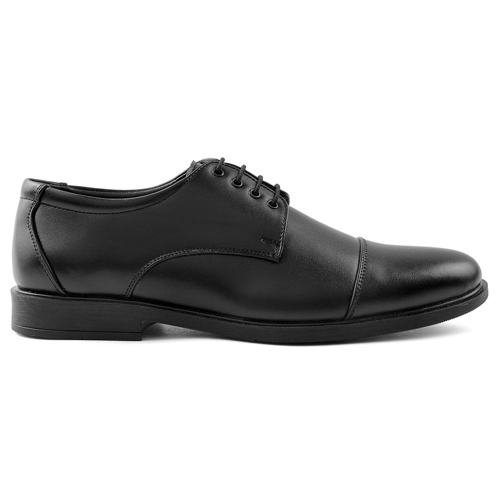 Fortune Black Lacing Formal Oxford Shoes For Men HML-13E By Liberty - Image 2