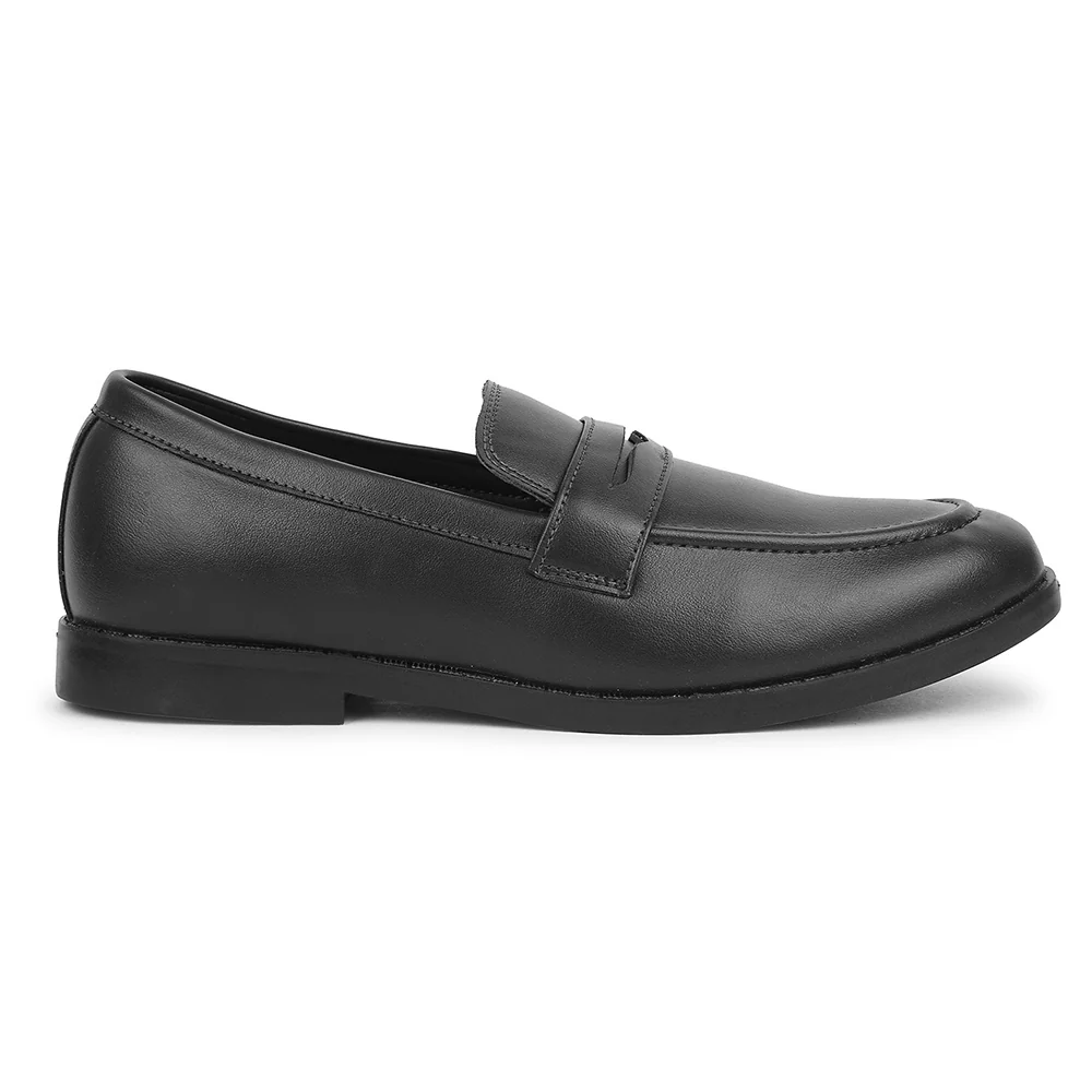 Fortune Black Non Lacing Formal Shoes For Men MAJESTIC-2 By Liberty - Image 2