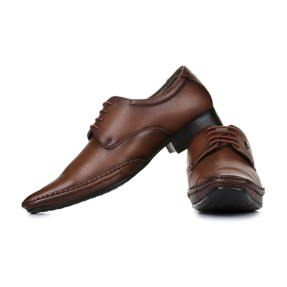 Fortune (Brown) Balmoral Shoes For Men JJP-10 By Liberty - Image 4
