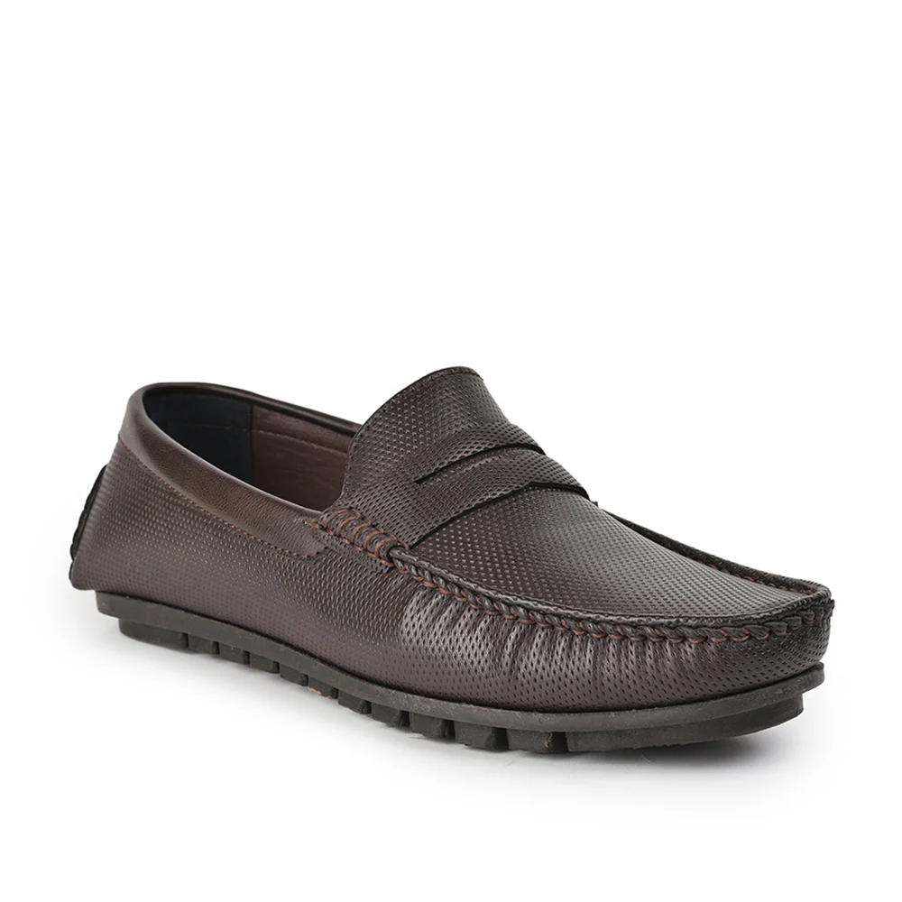 Fortune Brown Casual Loafer Shoes For Men AVN-05 By Liberty