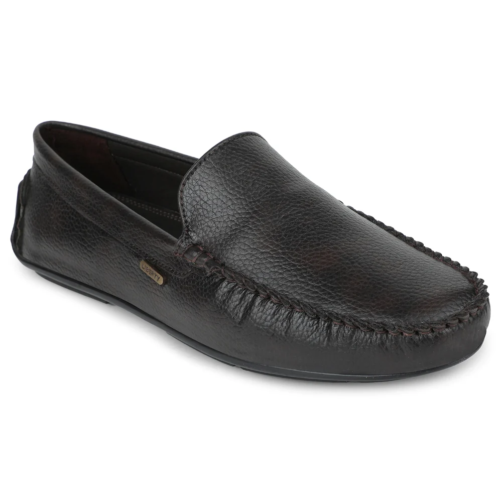 Fortune Brown Casual Loafers For Men AVL-4 By Liberty