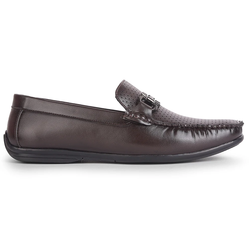 Fortune Brown Casual Loafers For Men HML-10E By Liberty - Image 2