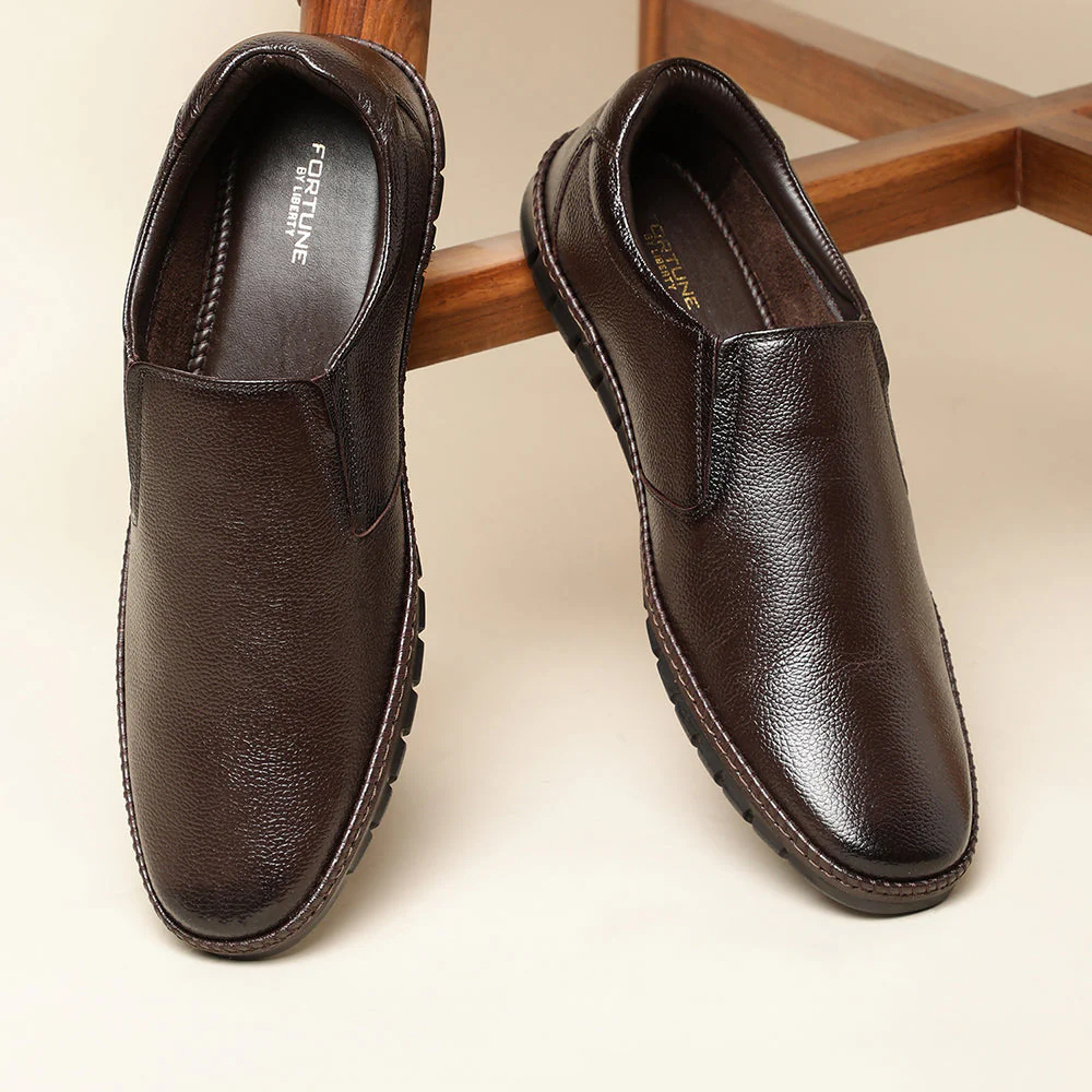 Fortune (BROWN) Casual Slip on Shoes For Men BRL-11 By Liberty - Image 4