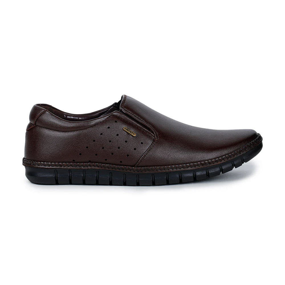 Fortune (Brown) Classic Loafer Shoes For Men BM-2 By Liberty - Image 2