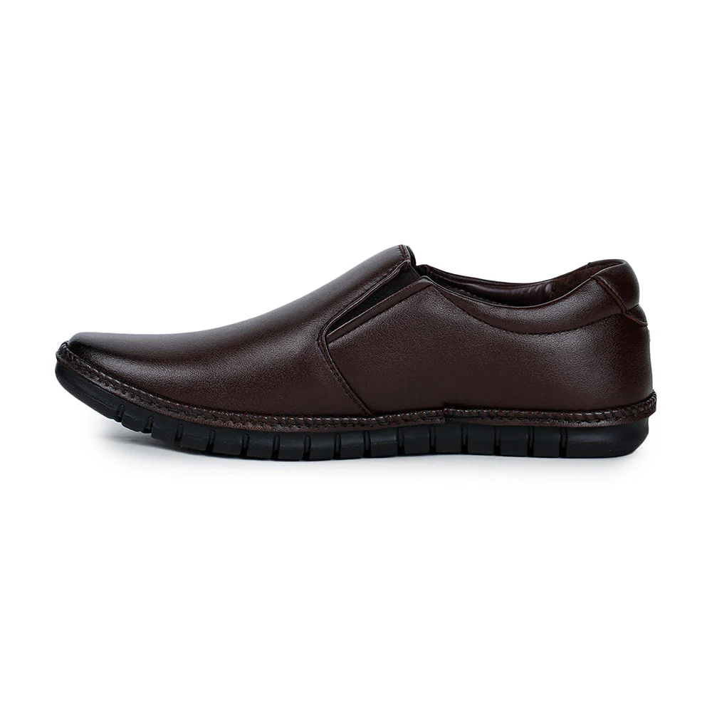 Fortune (Brown) Classic Loafer Shoes For Men BM-2 By Liberty - Image 3