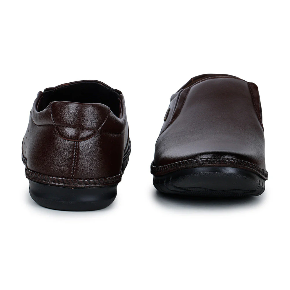 Fortune (Brown) Classic Loafer Shoes For Men BM-2 By Liberty - Image 5