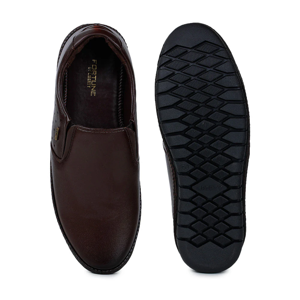 Fortune (Brown) Classic Loafer Shoes For Men BM-2 By Liberty - Image 6