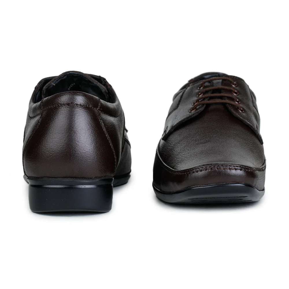 Fortune (Brown) Derby Shoes For Men HOL-12 By Liberty - Image 4