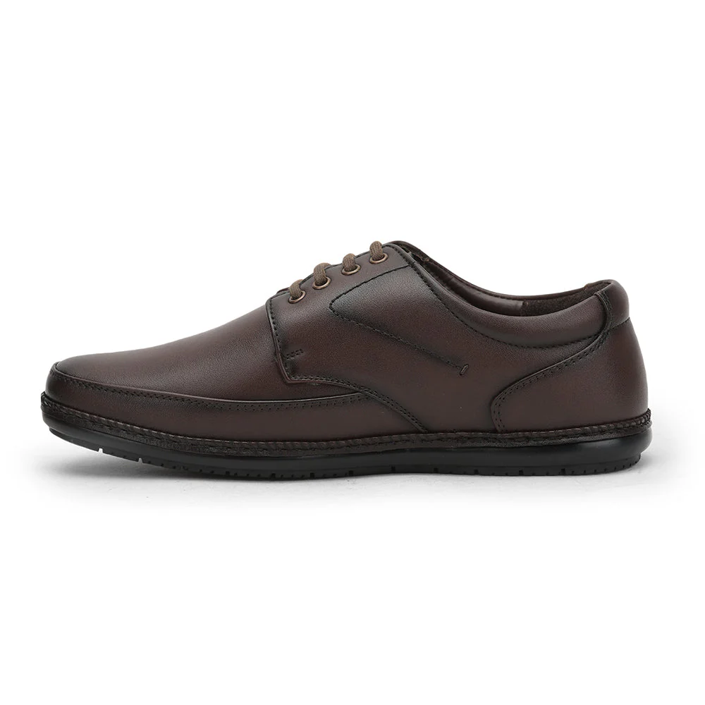 Fortune (Brown) Formal Lace Up Shoes For Men ER-61 By Liberty - Image 3