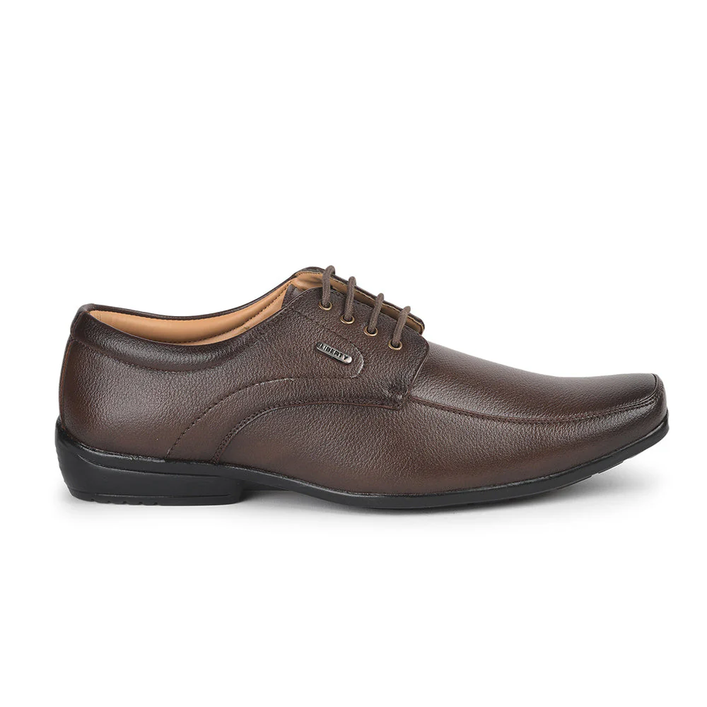 Fortune (Brown) Formal Lace Up Shoes For Men UVL-35 By Liberty - Image 2