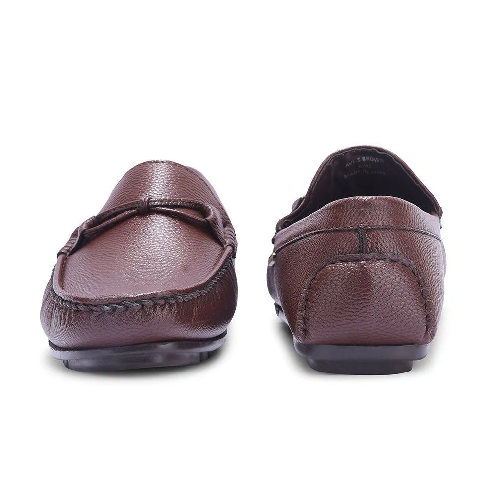 Fortune Brown Formal Loafers For Men AVL-5 By Liberty - Image 6