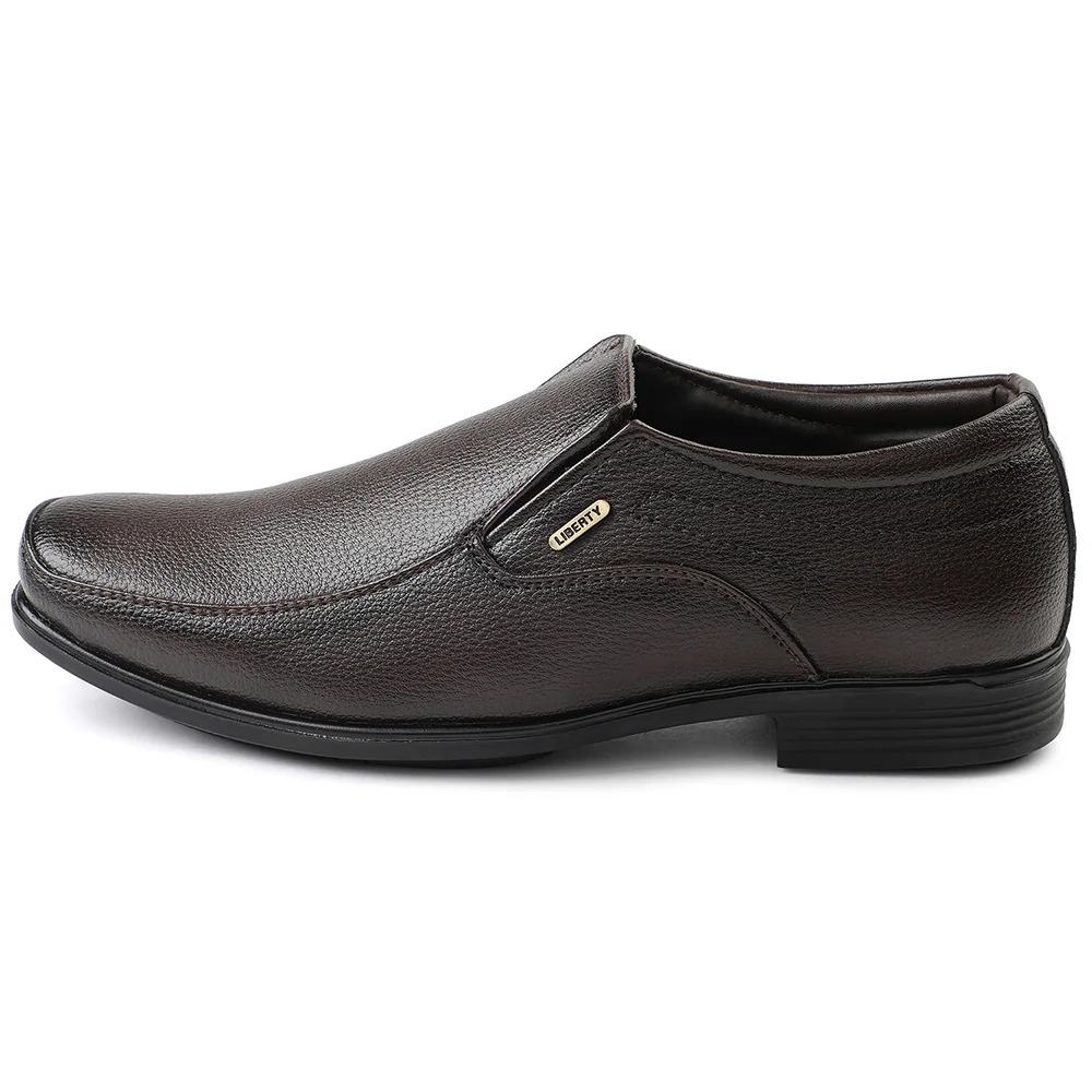 Fortune Brown Formal Non Lacing Moccasin For Men H202-02 By Liberty - Image 3