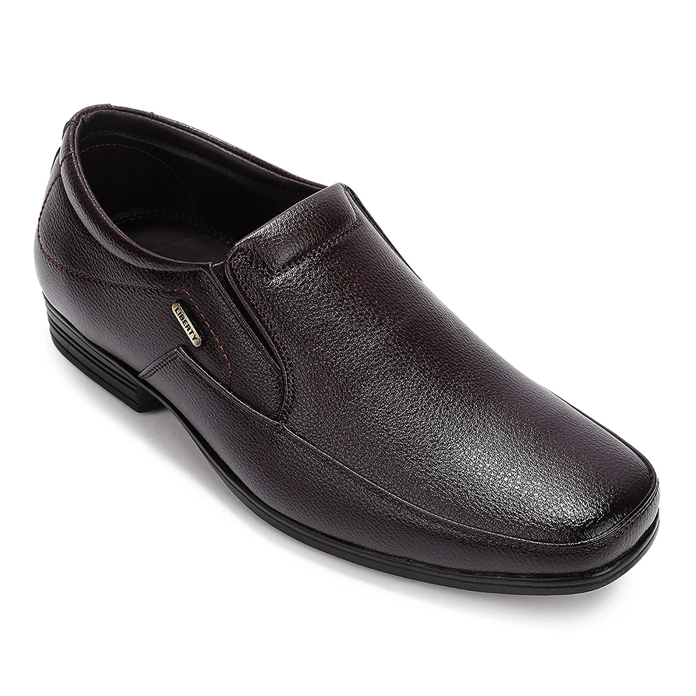 Fortune Brown Formal Non Lacing Moccasins For Men HML-89E By Liberty