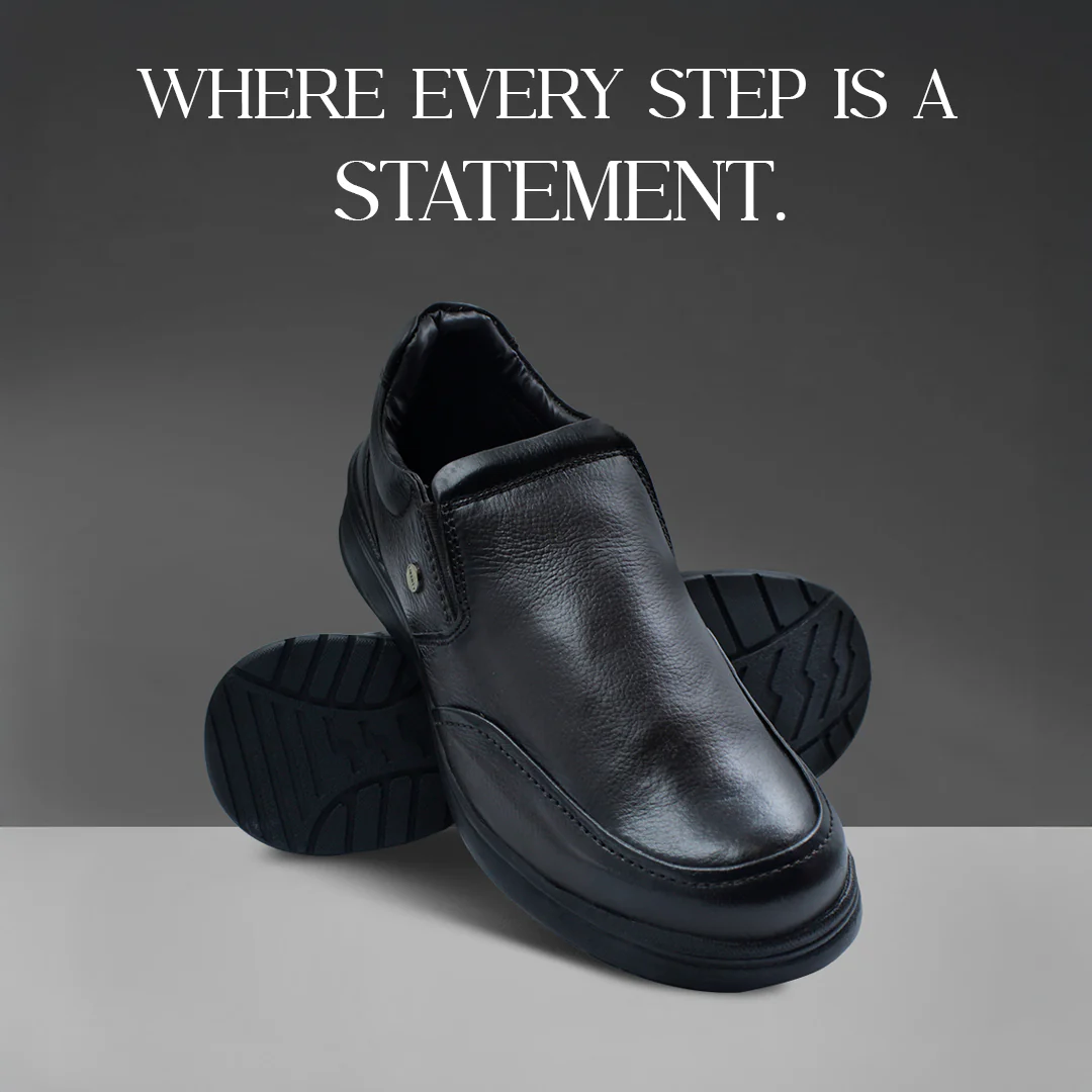 Fortune Brown Formal Non Lacing Shoes For Men DEOX-1E By Liberty - Image 5