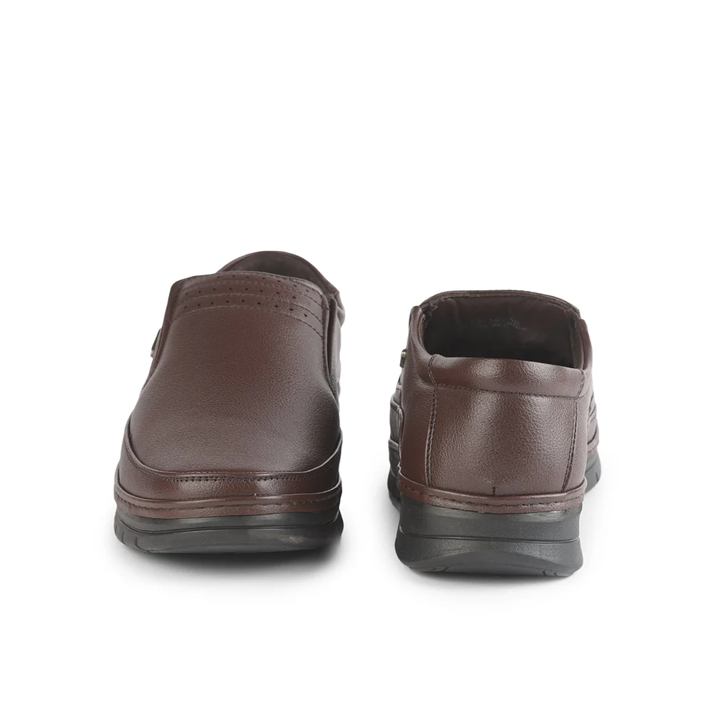 Fortune (Brown) Formal Slip on Shoes For Men ER-34 By Liberty - Image 5