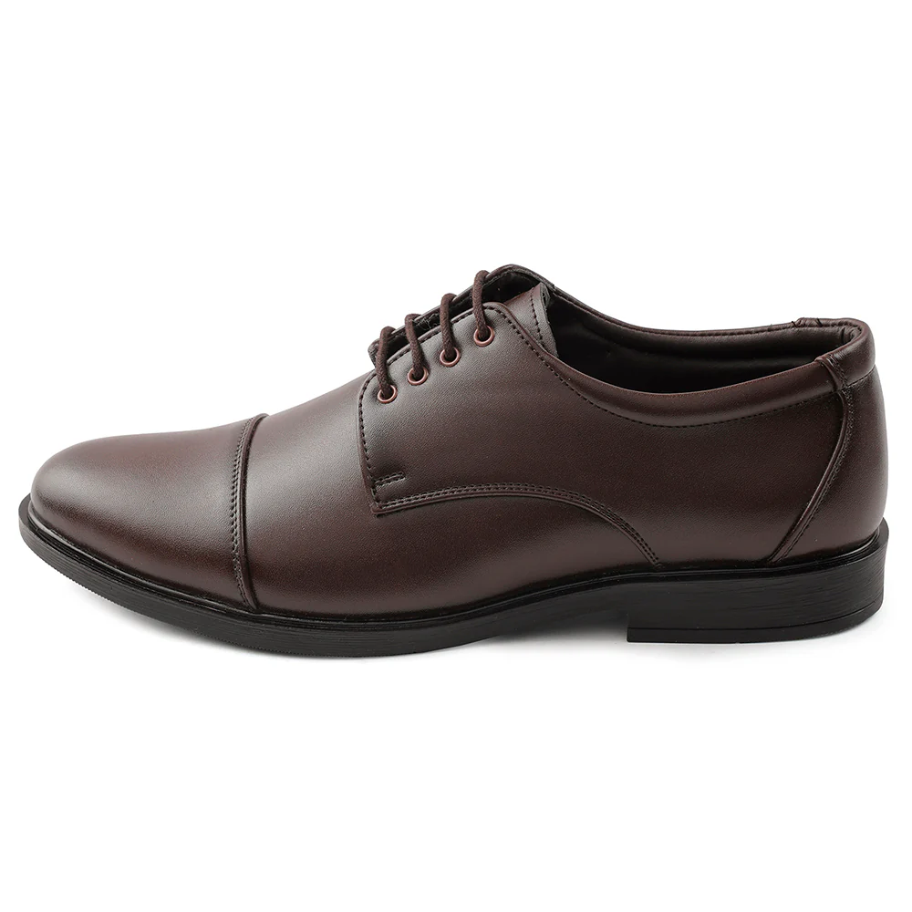 Fortune Brown Lacing Formal Oxford Shoes For Men HML-13E By Liberty - Image 3