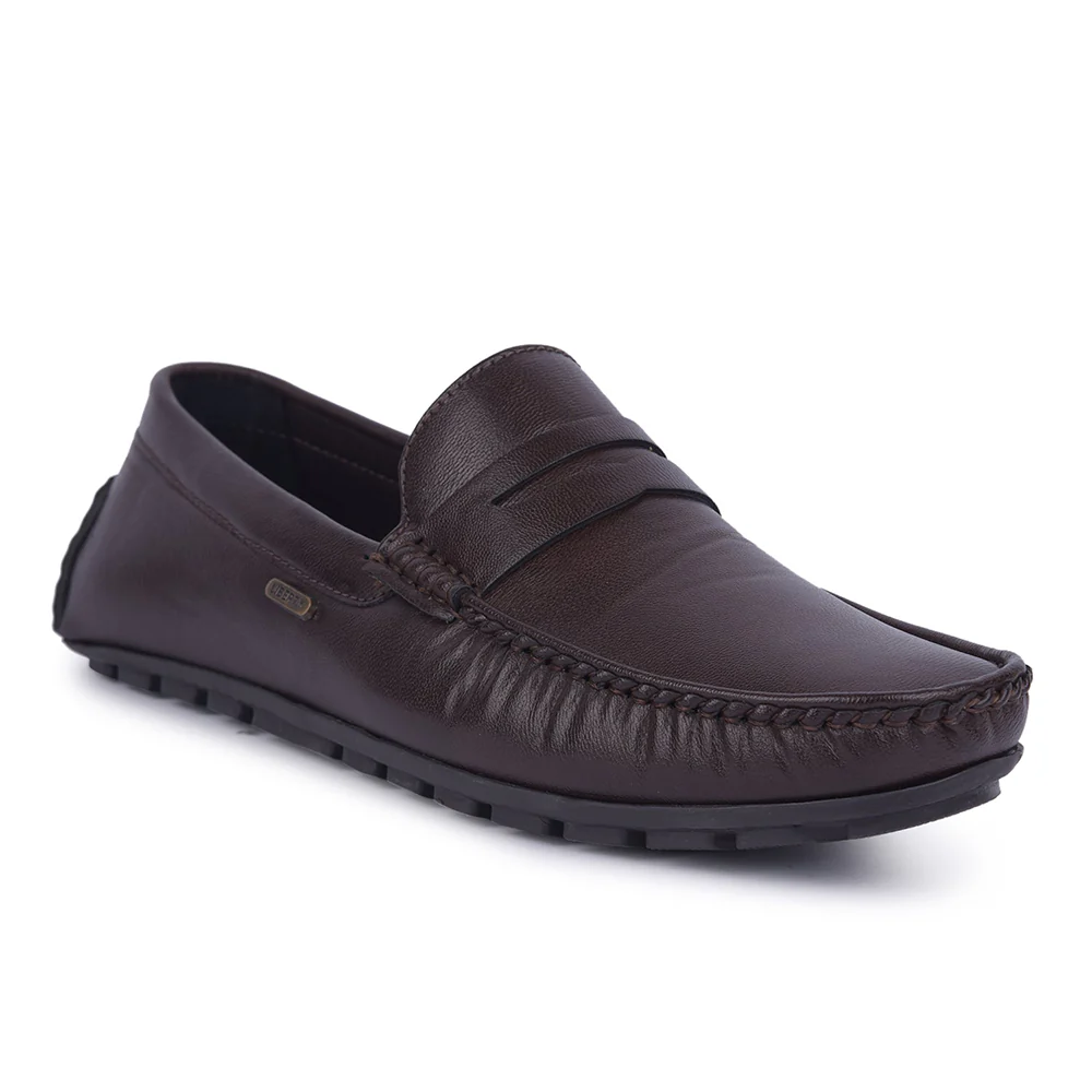Fortune Non-Lacing Brown Casual Loafers For Men AVL-12 By Liberty - Image 6