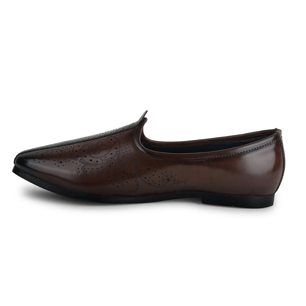 Fortune by Liberty Men AVL-7 Brown Casual Non Lacing Shoes - Image 3