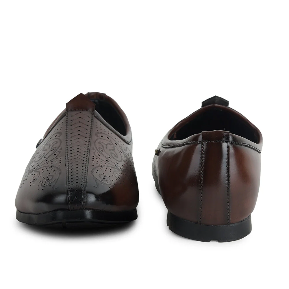 Fortune by Liberty Men AVL-7 Brown Casual Non Lacing Shoes - Image 5