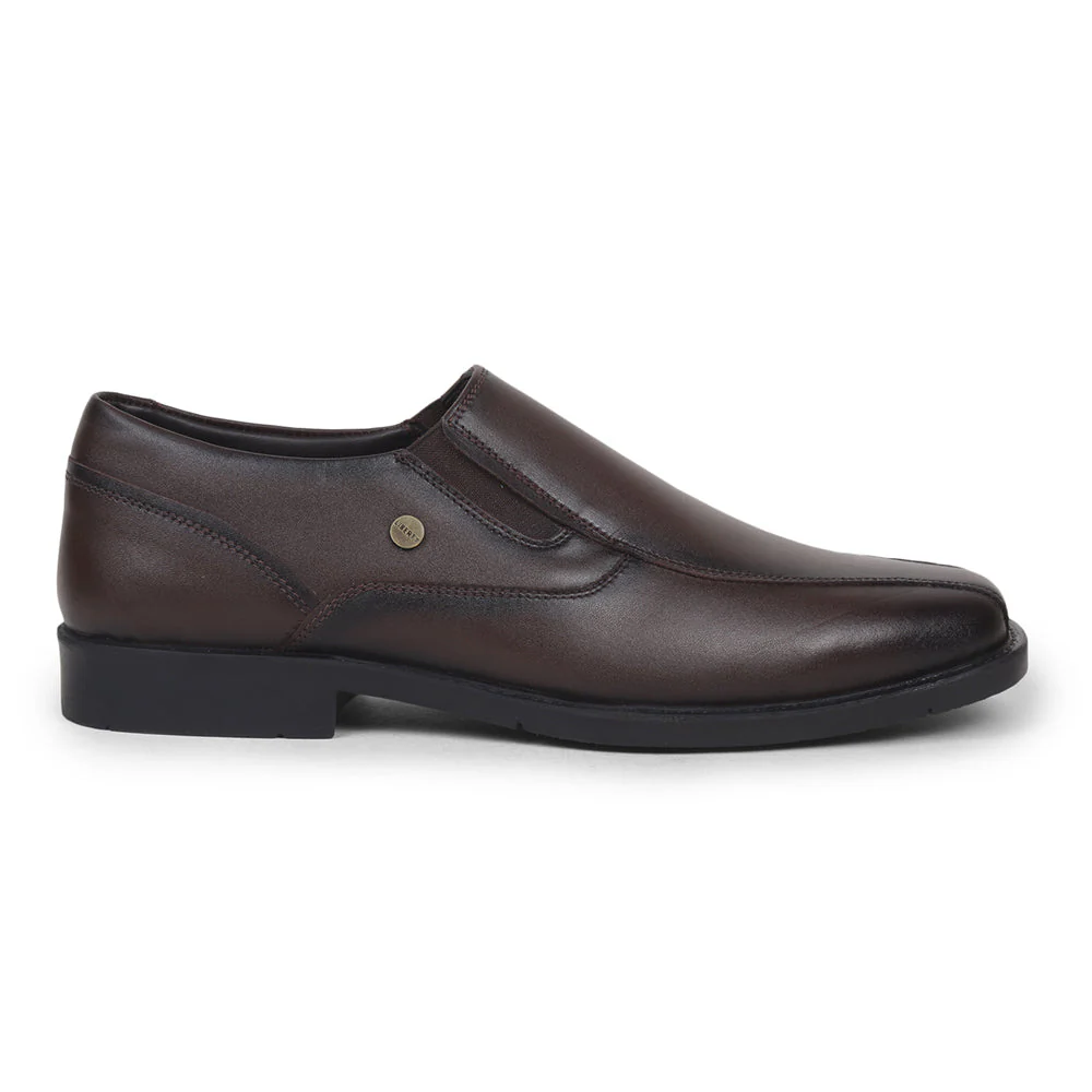 Fortune By Liberty Men ECO-02E Brown Formal Non Lacing Shoes - Image 2