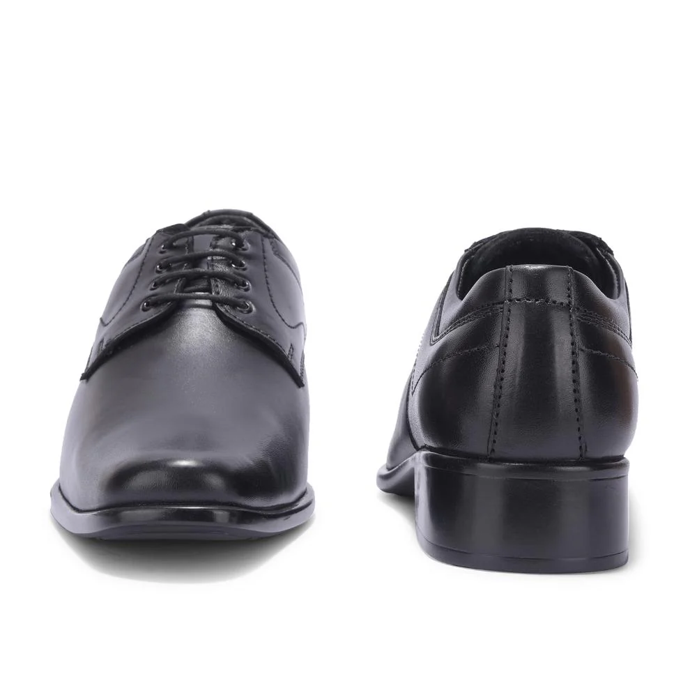 Fortune By Liberty Men HIL-3 Black Formal Lacing Derby Shoes - Image 4