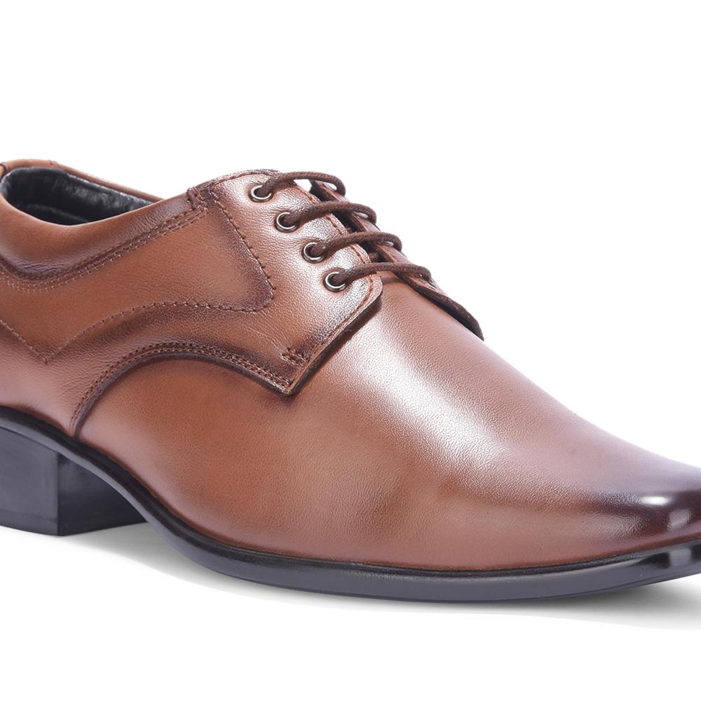 Fortune By Liberty Men HIL-3 Tan Formal Lacing Derby Shoes - Image 3