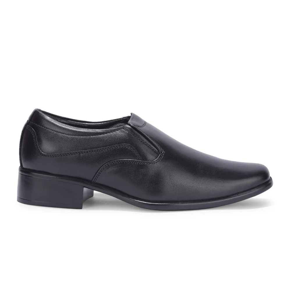 Fortune By Liberty Men HIL-4 Black Formal Non Lacing Shoes - Image 2