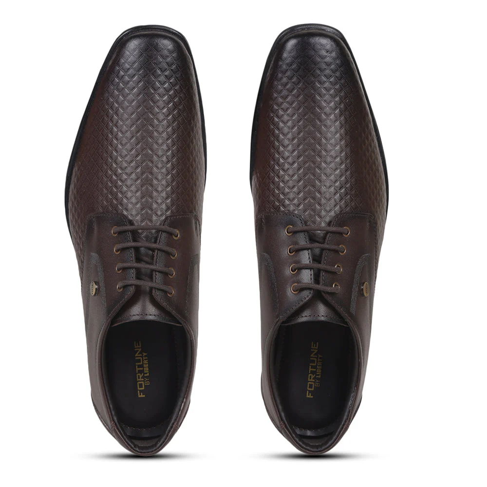 Fortune By Liberty Men LB-28-01E Brown Formal Lacing Shoes - Image 5