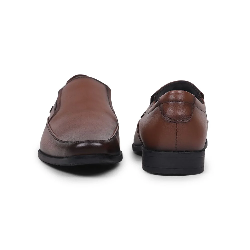 Fortune By Liberty Men LB31-02E Tan Formal Non Lacing Shoes - Image 4