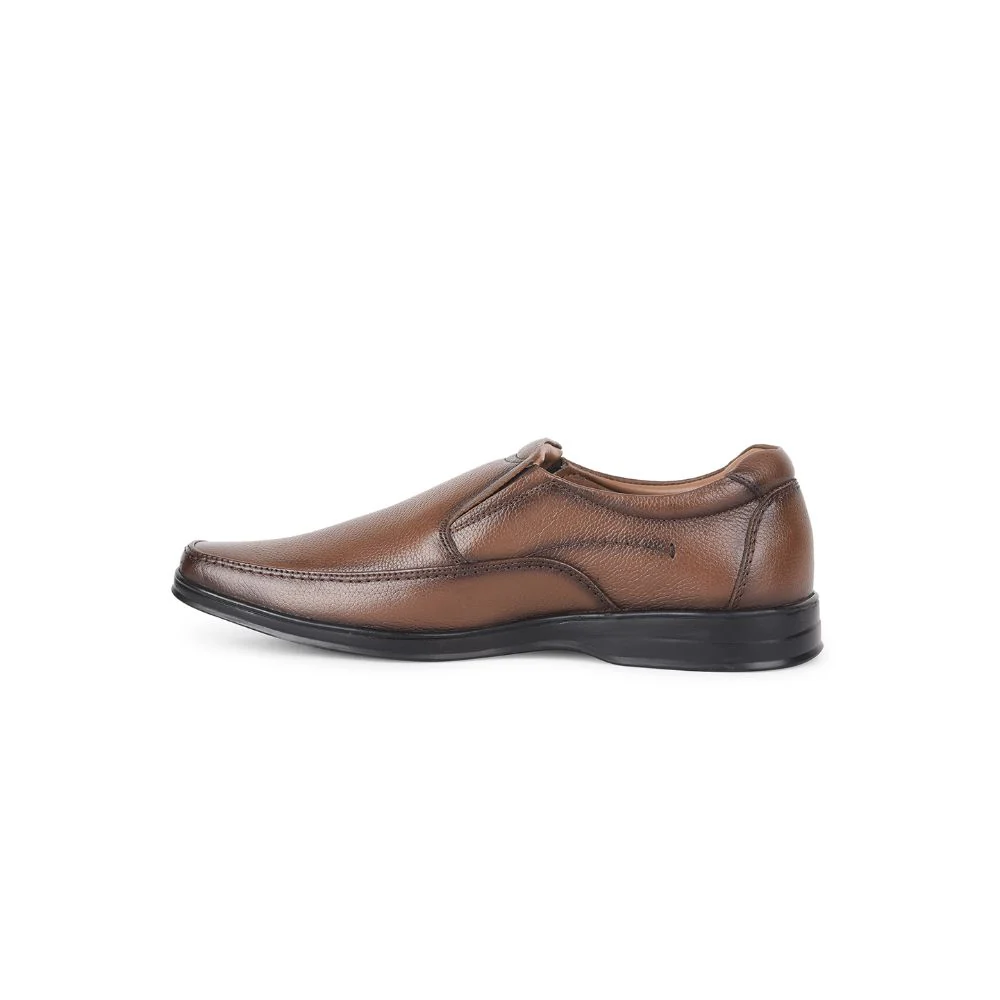 Fortune by Liberty Men LOM-601 Tan Formal Non Lacing Shoes - Image 3