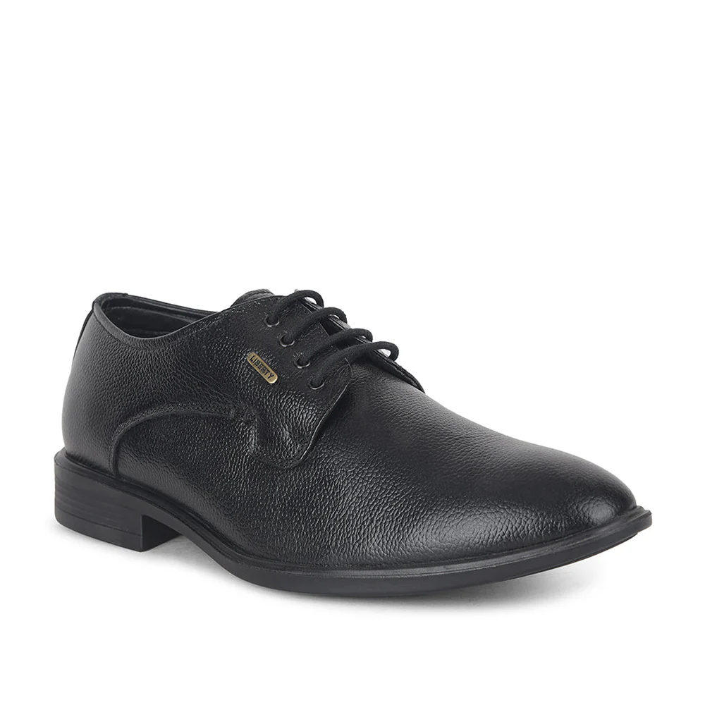 Fortune by Liberty Men LOM-605 Black Formal Lacing Derby Shoes