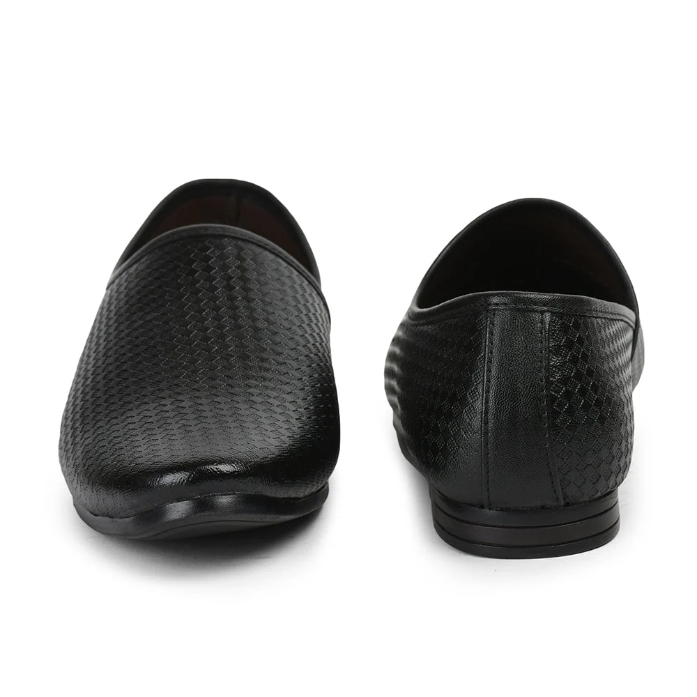 Fortune By Liberty Men VCL-47 Black Casual Non Lacing Shoes - Image 5