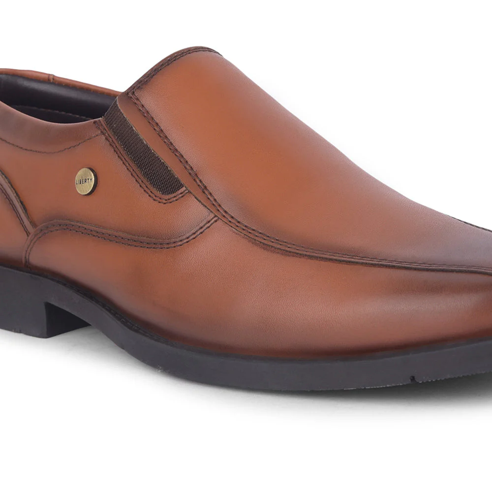 Fortune By Liberty Mens ECO-4E Tan Casual Non Lacing Shoes - Image 4