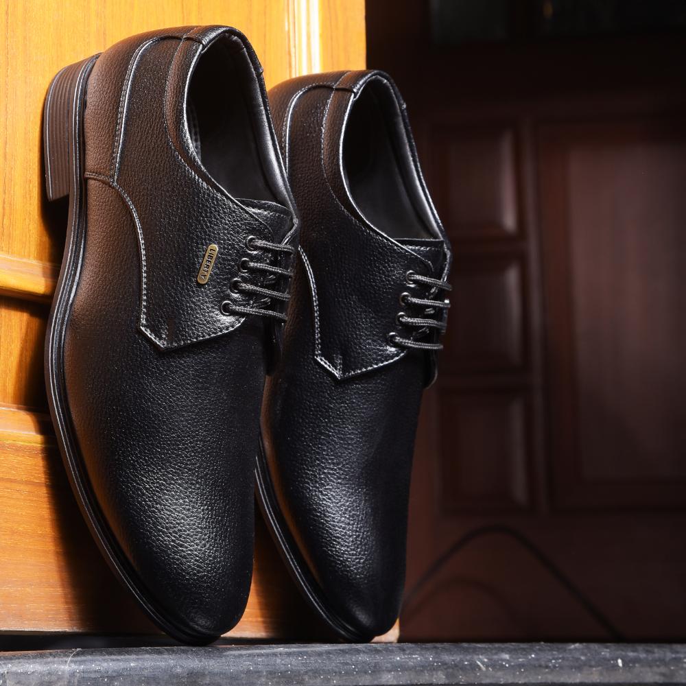 Fortune By Liberty Mens HIL-5 Black Formal Lacing Shoes - Image 4
