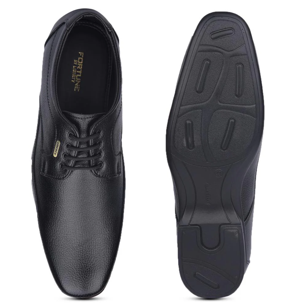Fortune By Liberty Mens HIL-7 Black Formal Lacing Shoes - Image 6