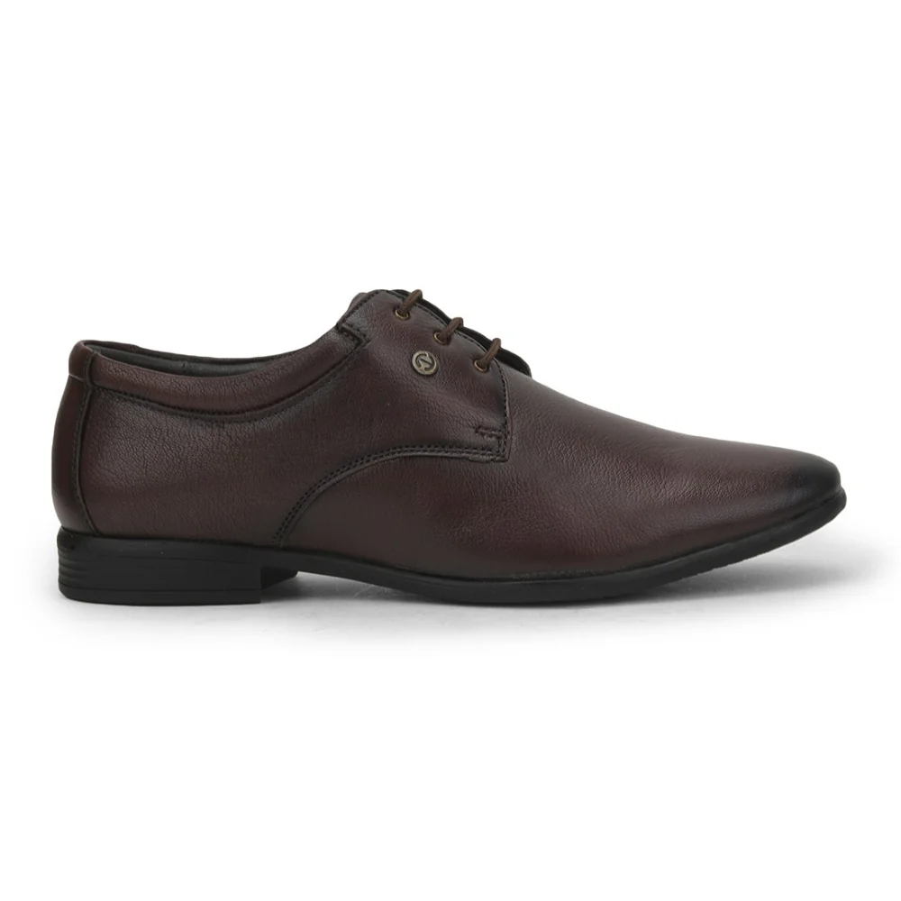 Fortune Dark Brown Classic Oxford Shoes For Men FL-034 By Liberty - Image 2