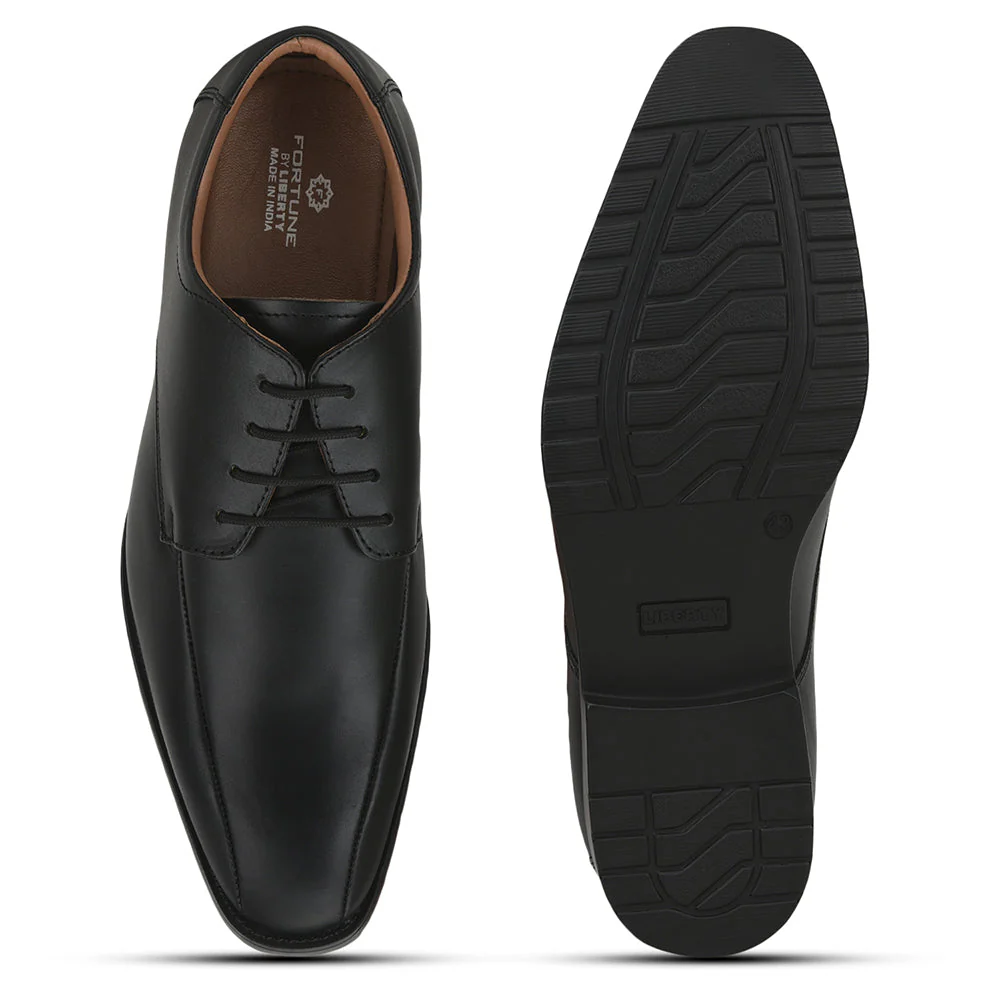 Fortune Formal Lacing Shoes For Men (Black) CELRIO-03T By Liberty - Image 5