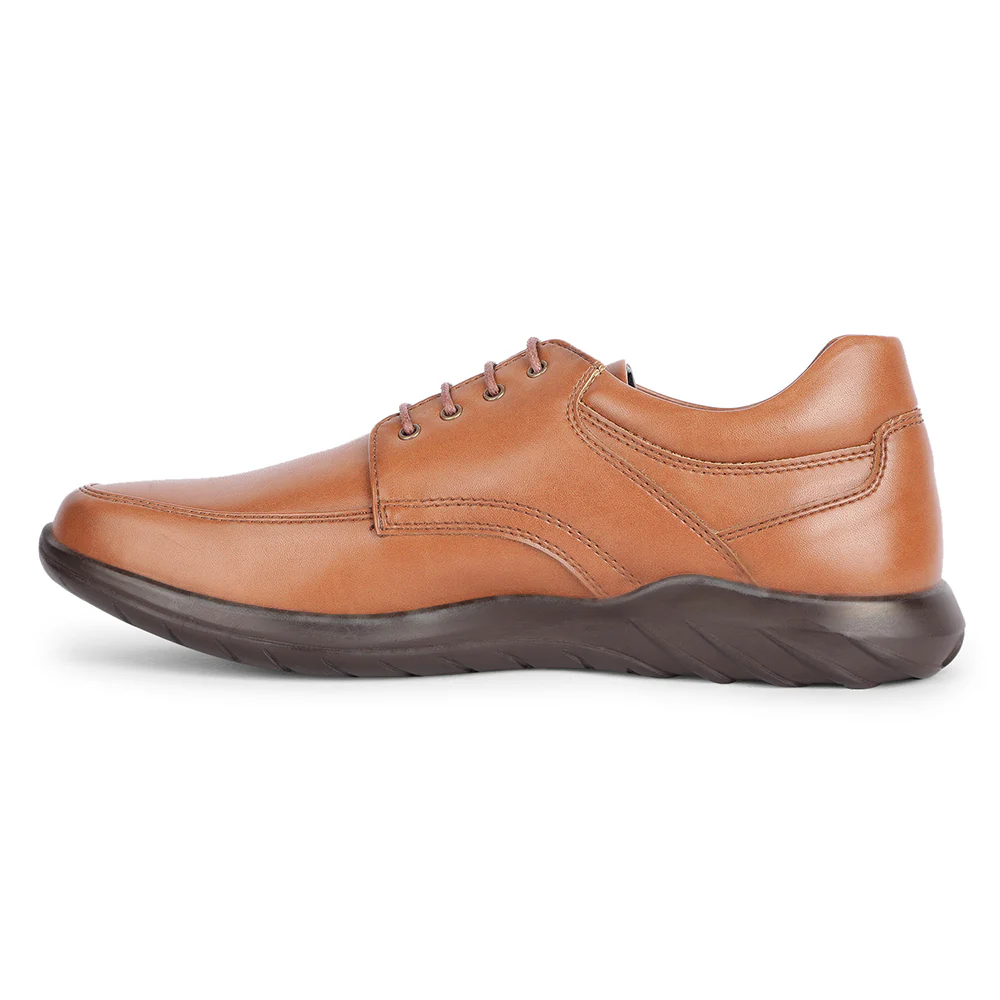Fortune Formal Tan Lacing Shoes For Men BENTLICK-E By Liberty - Image 3