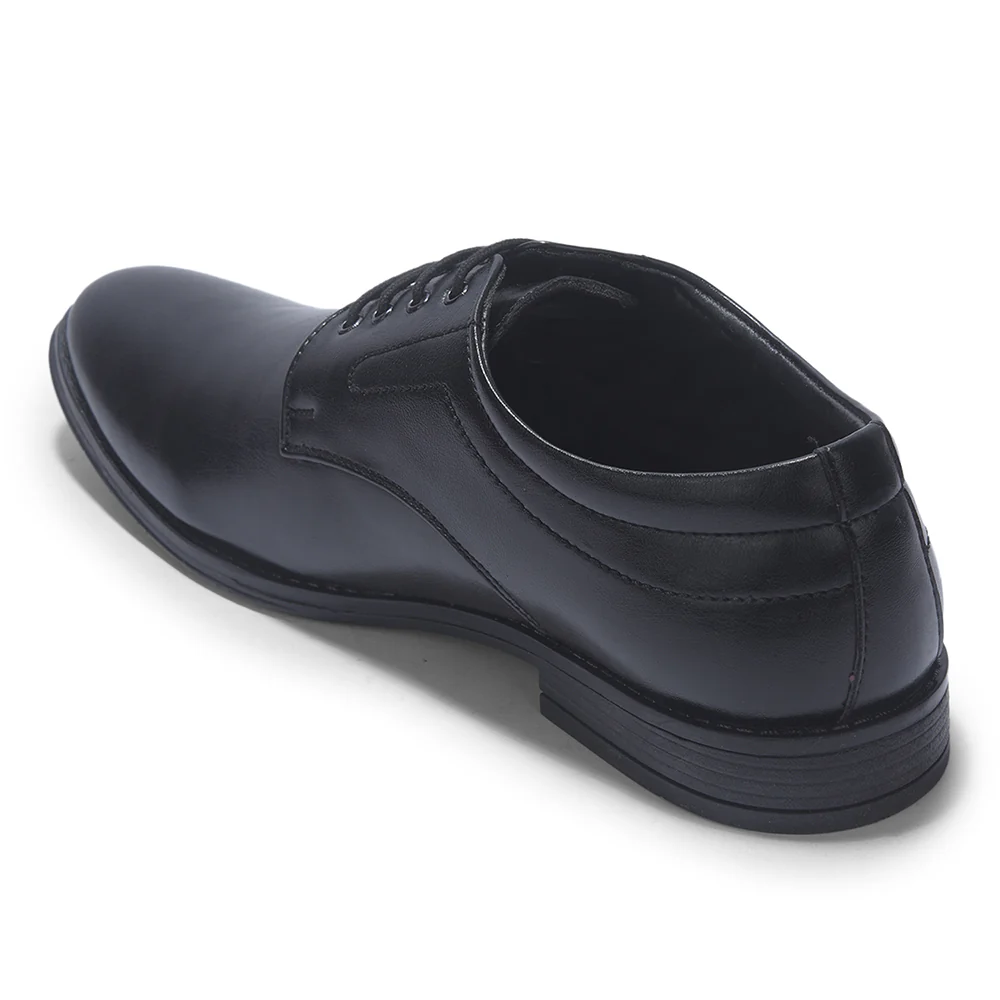 Fortune HML-86E Black Formal Lacing Derby Shoes for Men by Liberty - Image 5