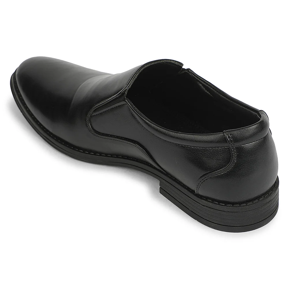 Fortune HML-87E Black Formal Non Lacing Mocassin Shoes for Men - Image 5